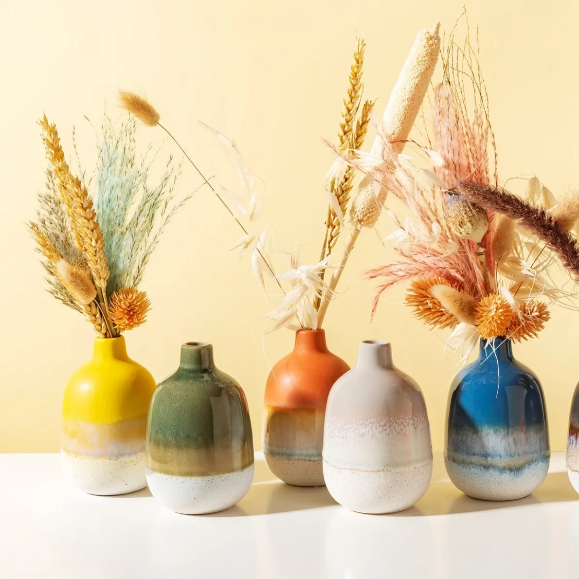 Mojave Glaze Yellow Vase