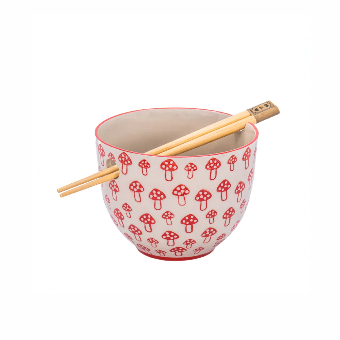 Mushroom Noodle Bowl - With Chopsticks