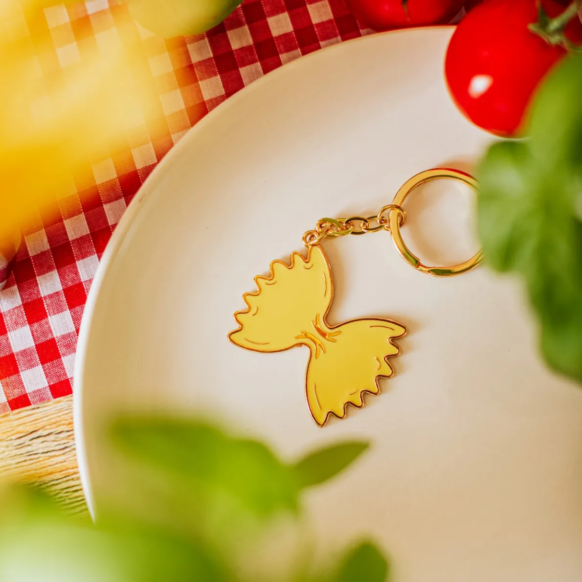 Pasta Shaped Keyring