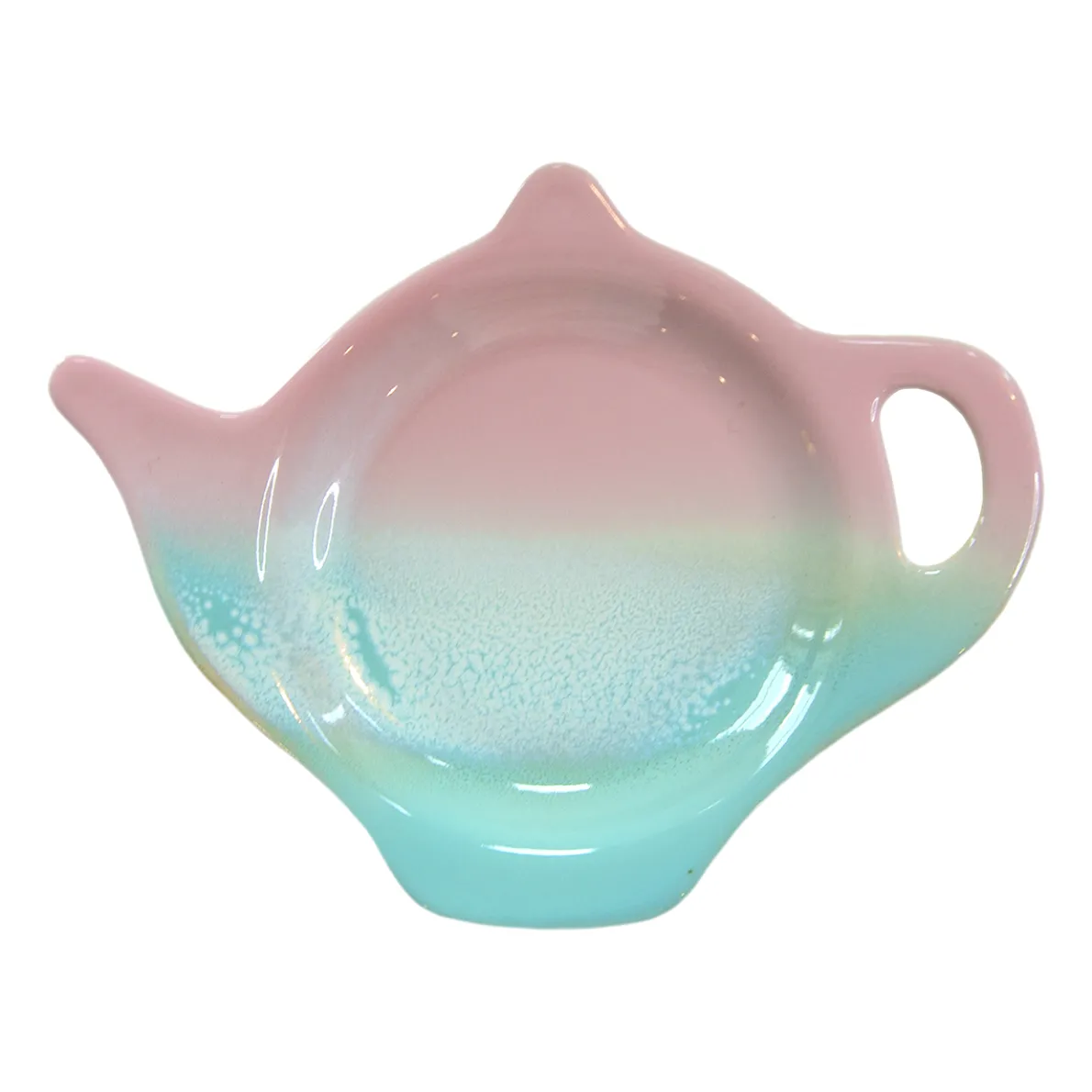 Pastel Ombre Tea Bag Dish Pink & Green