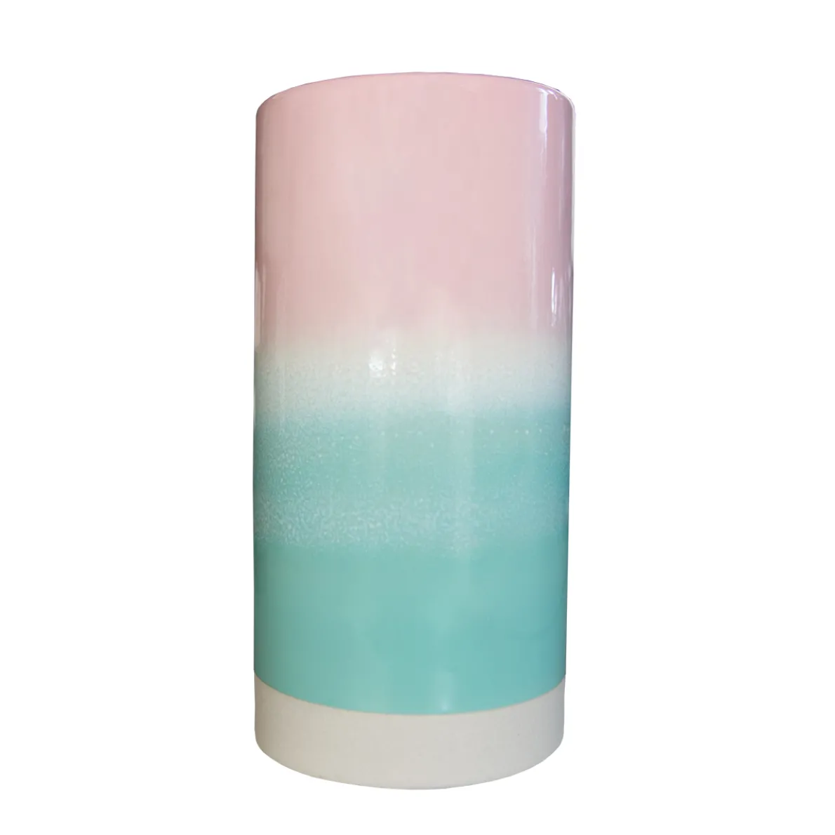Pastel Ombre Vase Pink & Green
