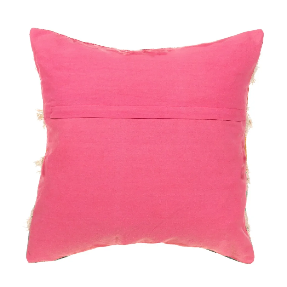 Rainbow Stripe Tufted Cushion Cover