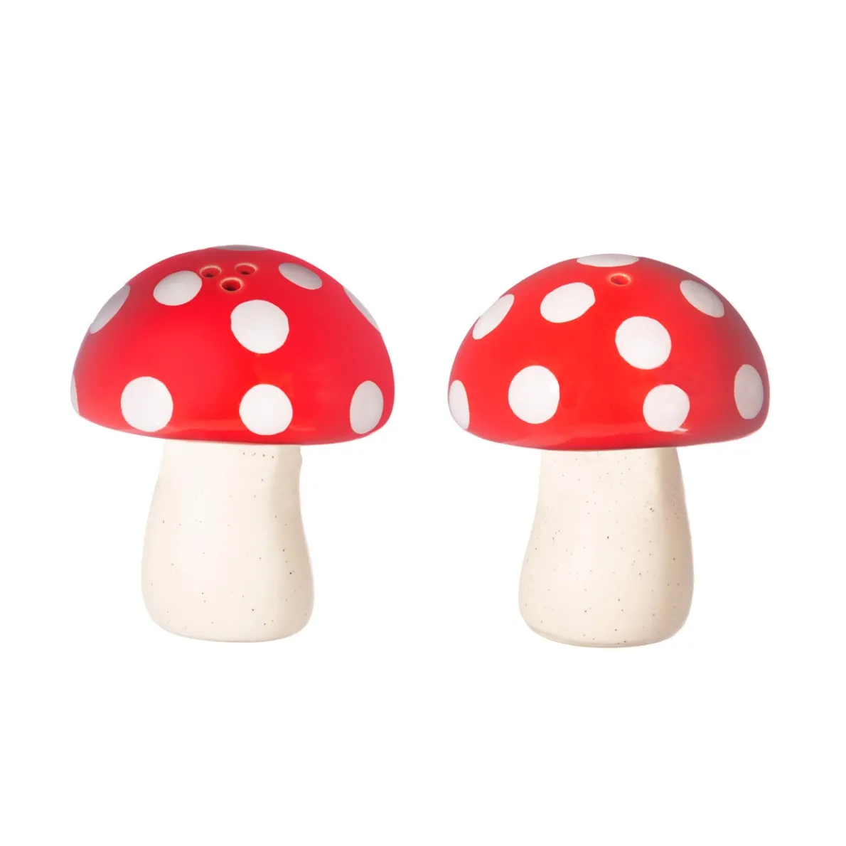 Red Mushroom Salt & Pepper Shakers
