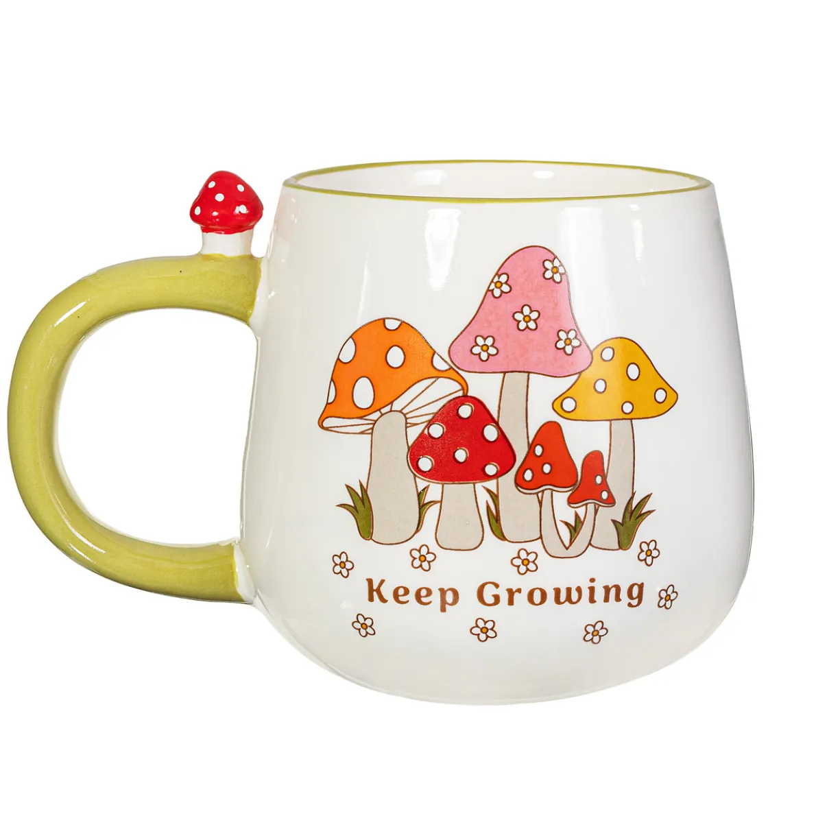 Retro "Keep Growing" Mug
