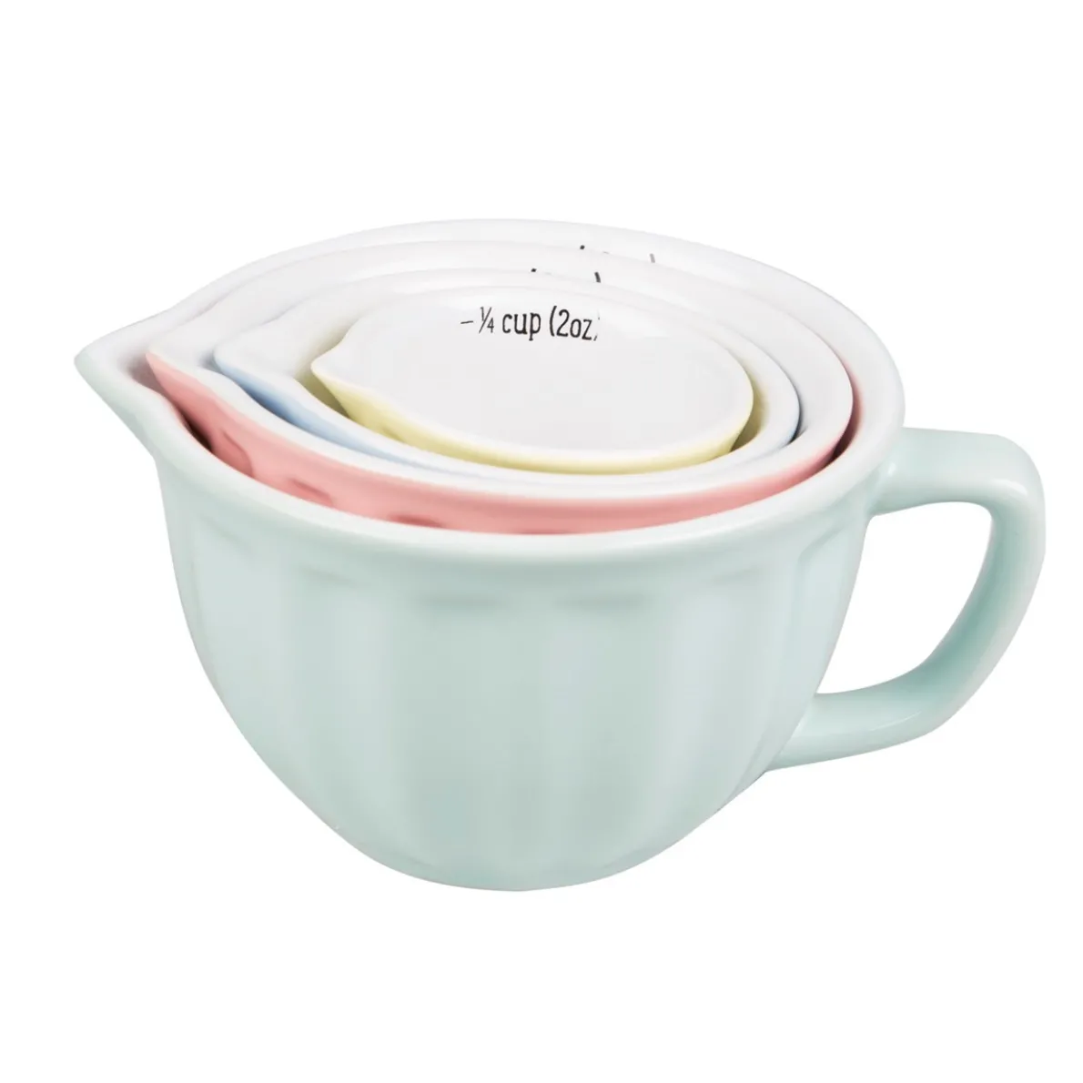 Retro Pastel Measuring Cups - Set of 4