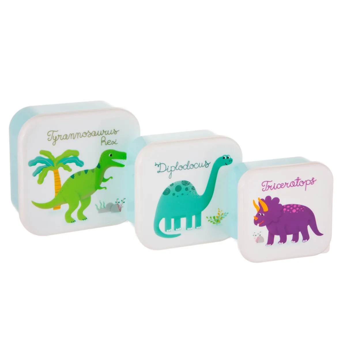 Roarsome Dinosaurs Lunch Boxes - Set of 3
