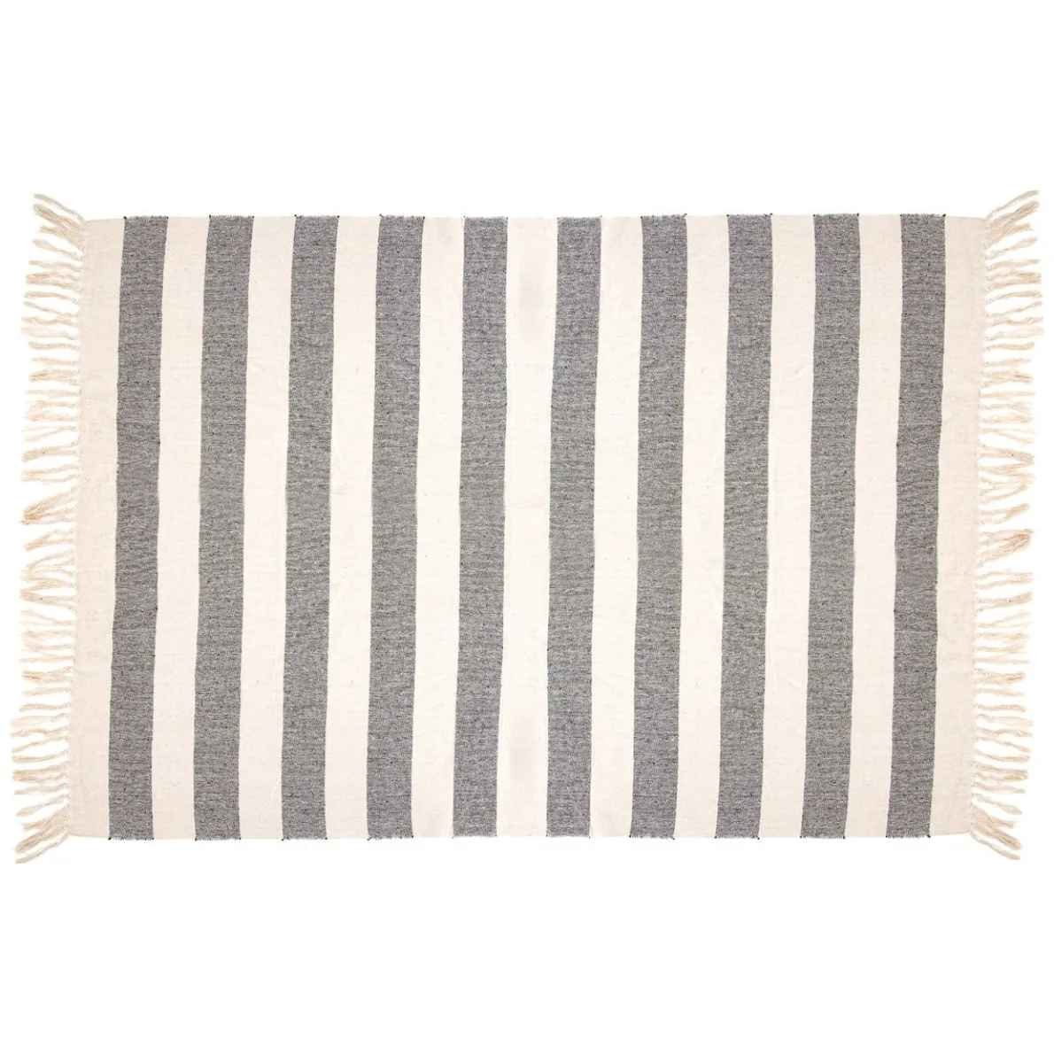 Scandi Boho Stripe Blanket Throw