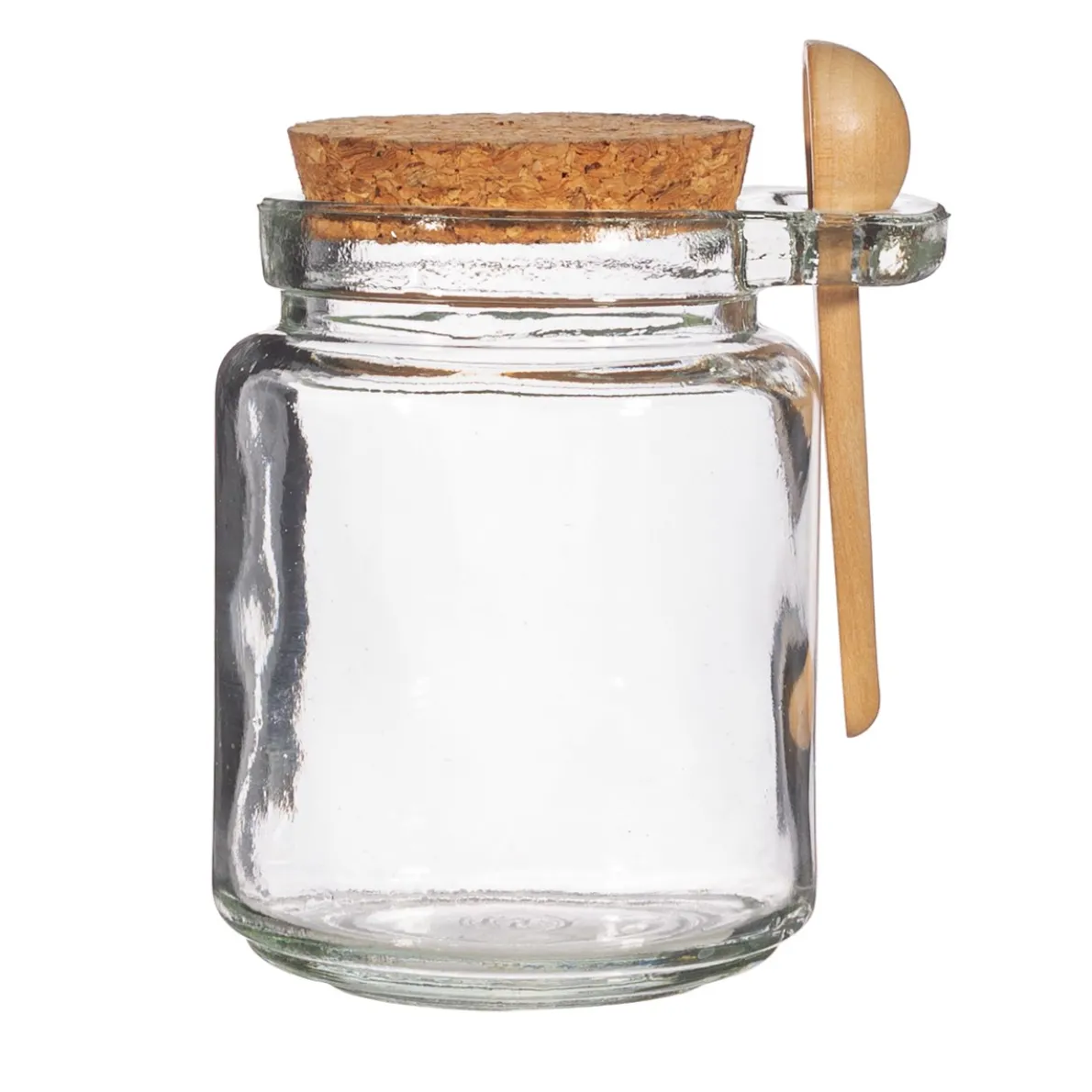 Small Jar with Cork Lid and Spoon