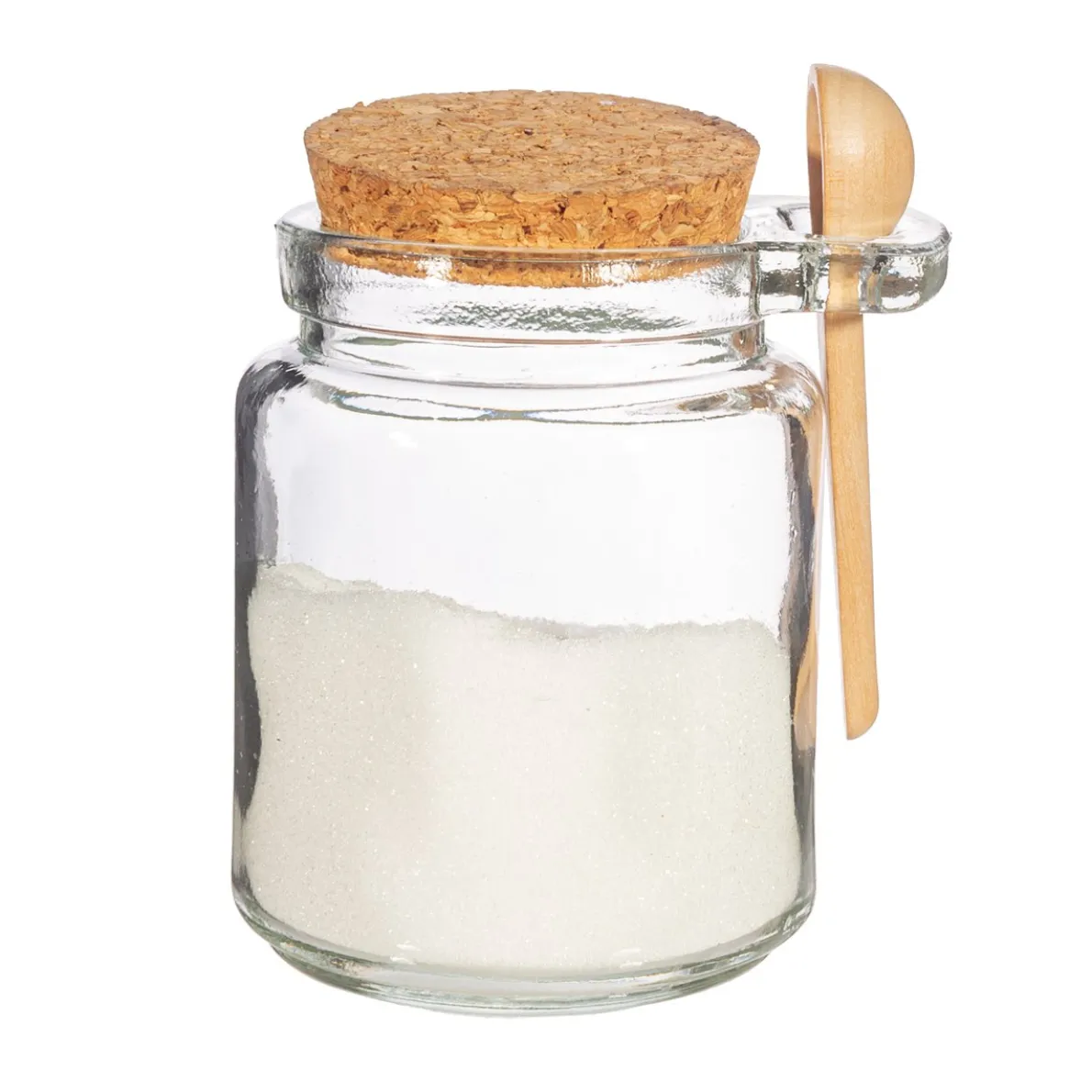 Small Jar with Cork Lid and Spoon