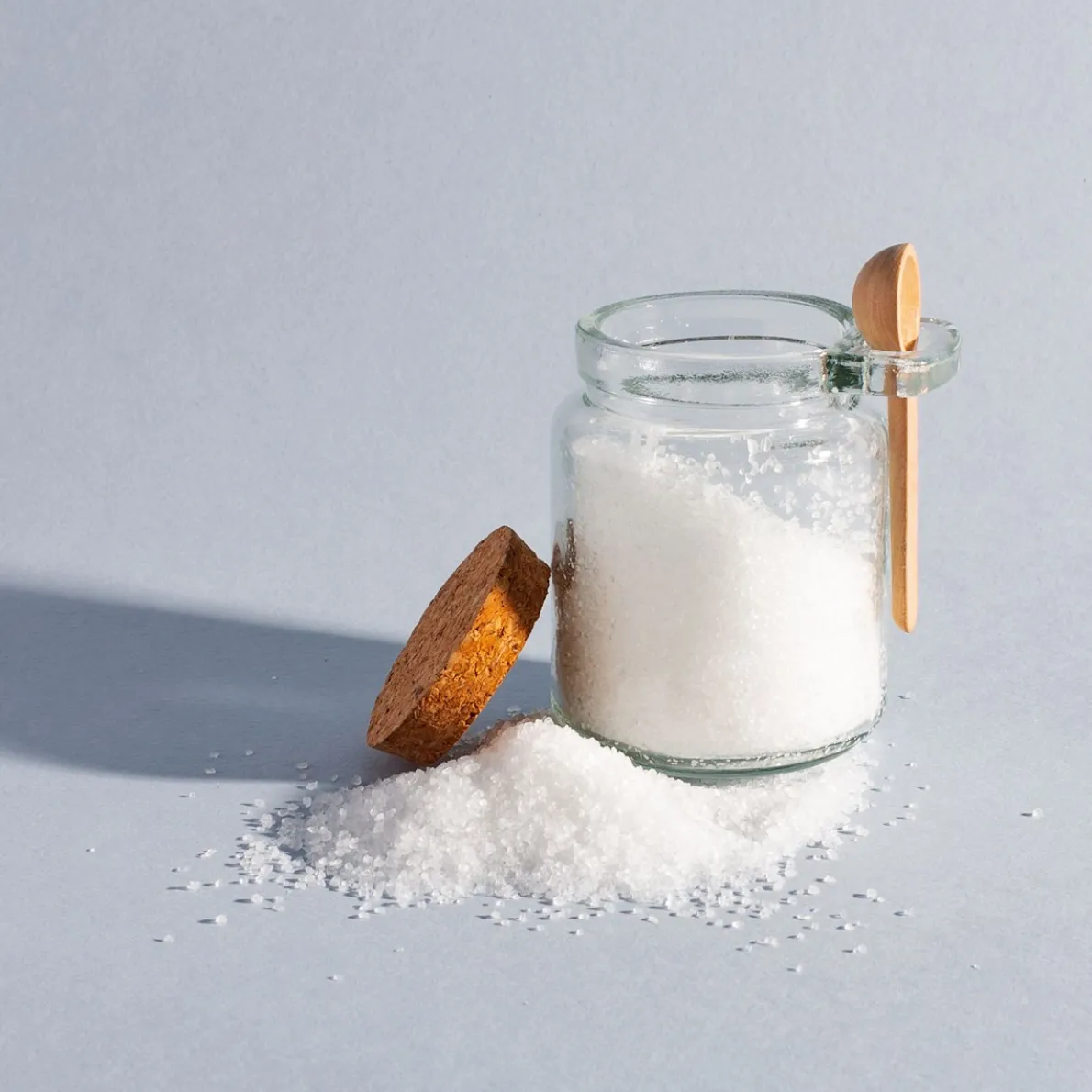 Small Jar with Cork Lid and Spoon