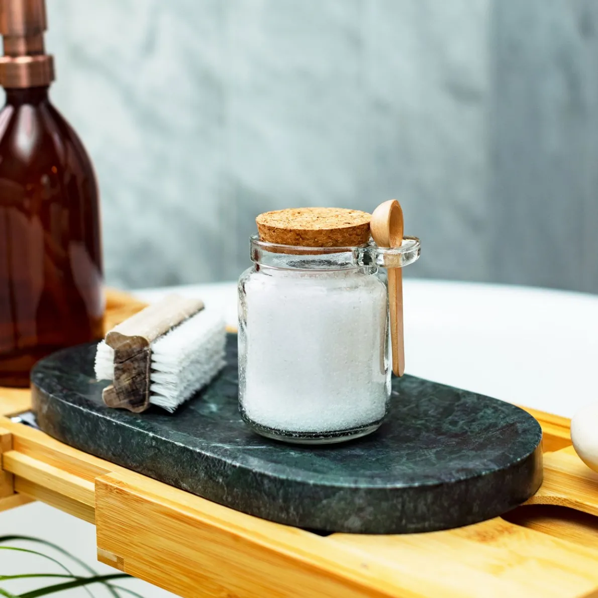 Small Jar with Cork Lid and Spoon