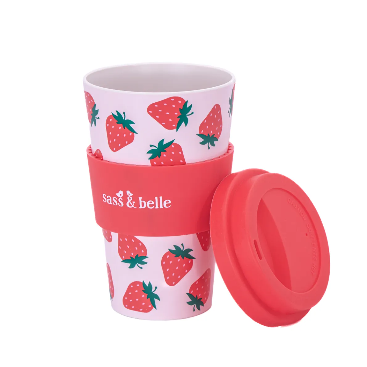 Strawberry Travel Coffee Cup