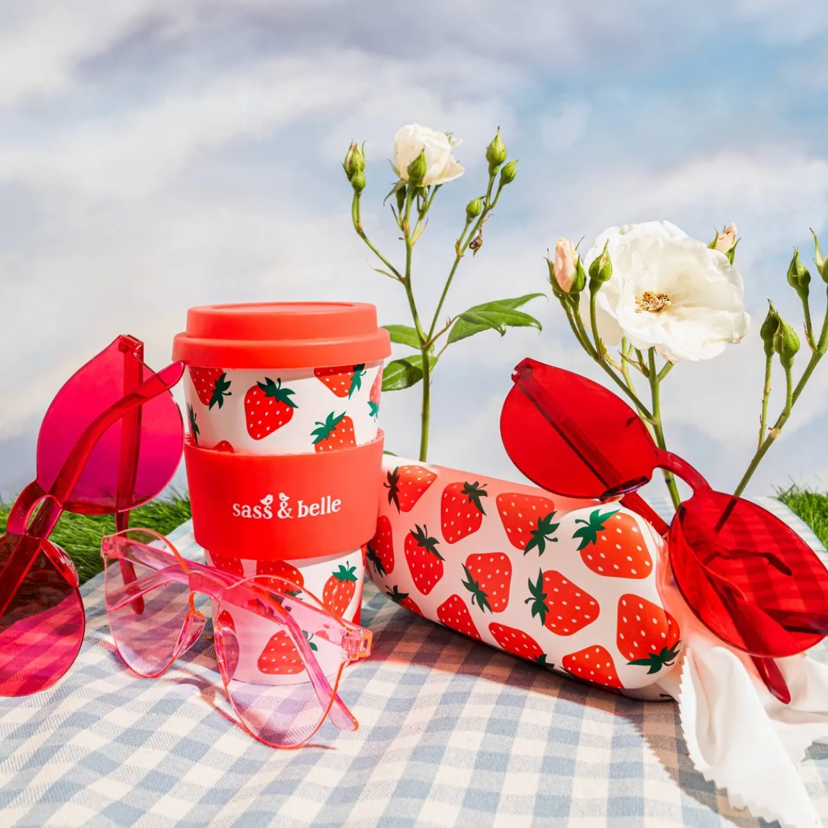 Strawberry Travel Coffee Cup