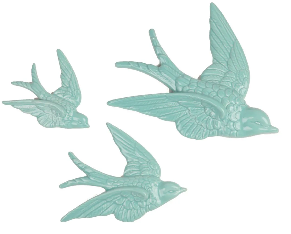 Swallow Wall Decorations Duck Egg - Set of 3