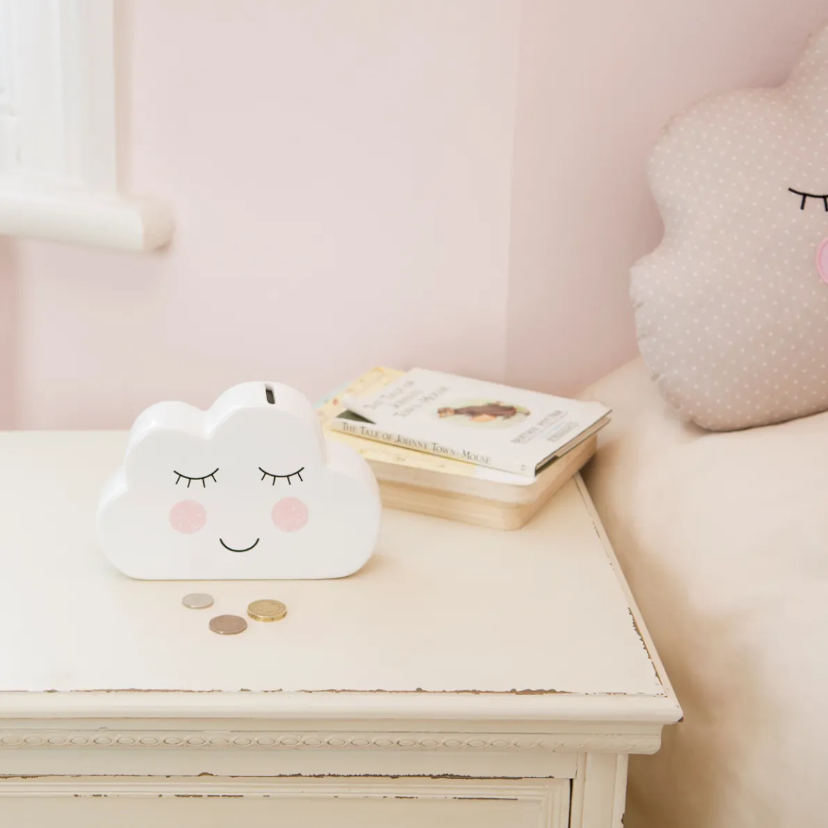 Sweet Dreams Cloud White Money Bank