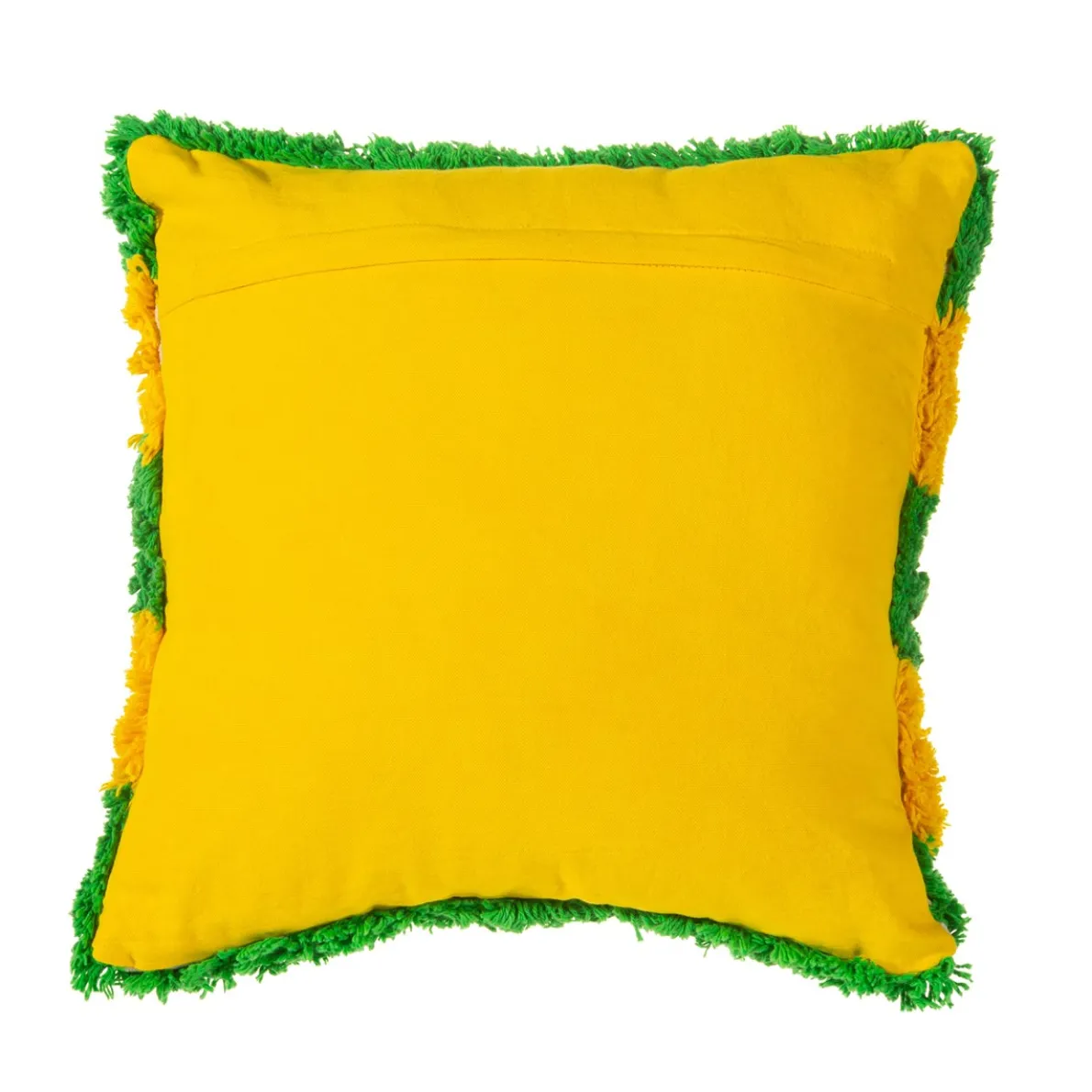 Tufted Stripe Cushion Cover Green and Yellow