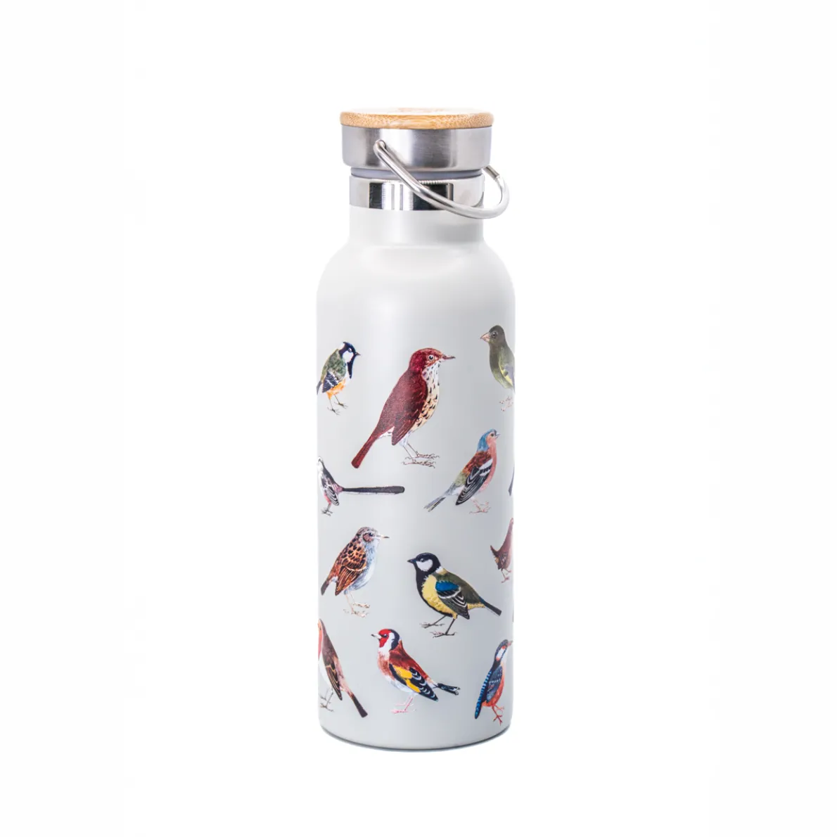 Vintage Birds Metal Water Bottle