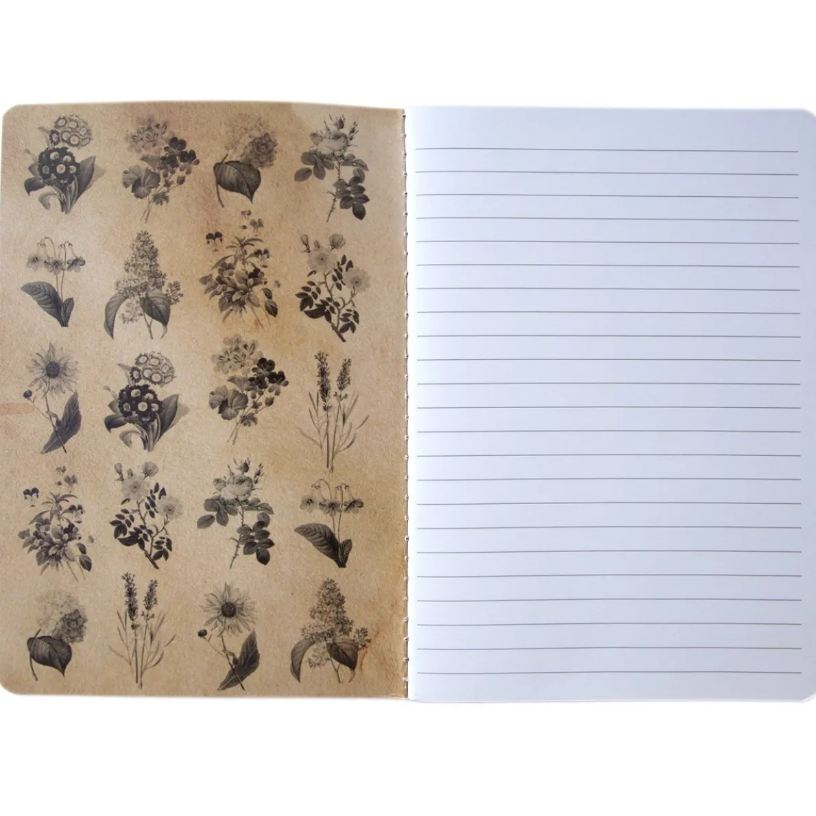 Vintage Flowers A5 Notebook