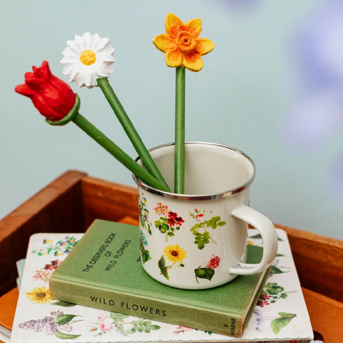 Vintage Flowers Enamel Mug