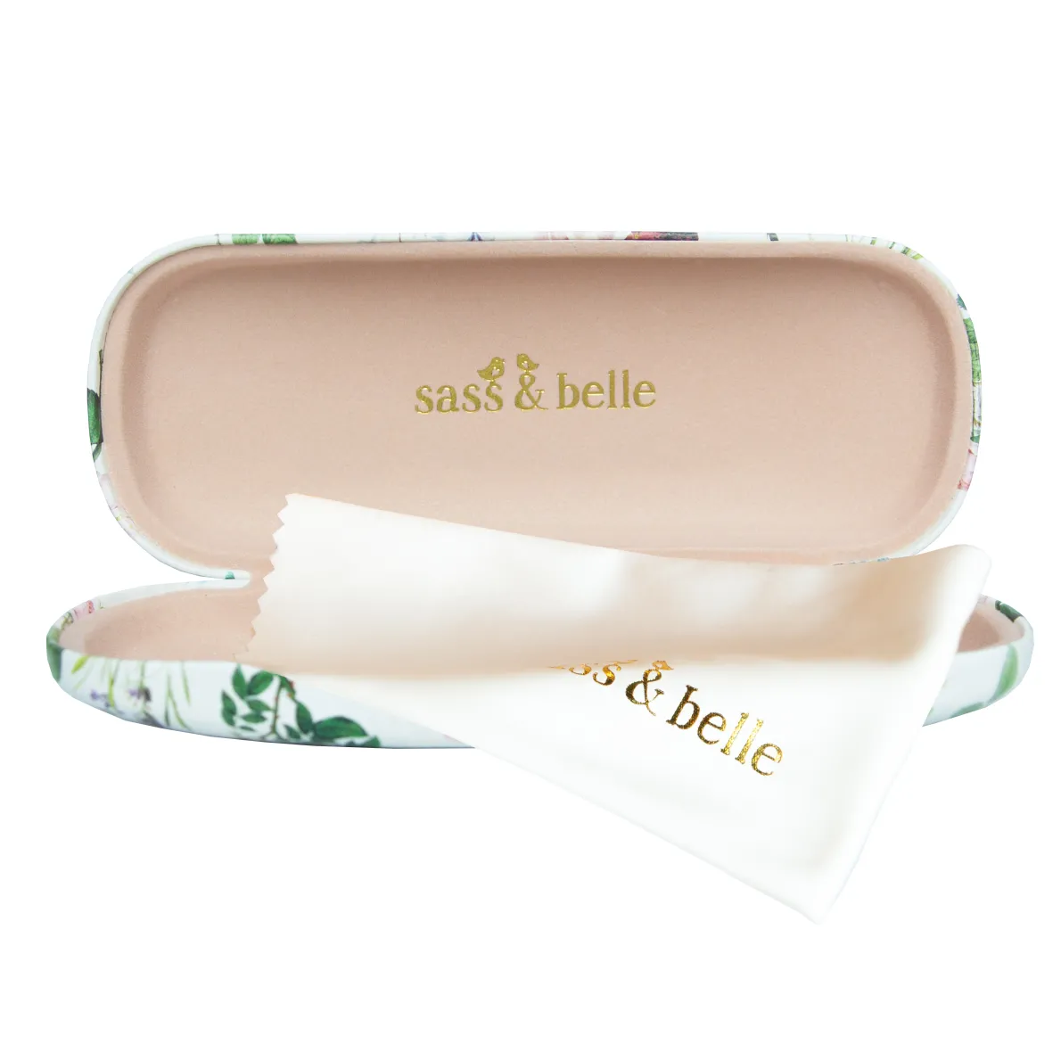 Vintage Flowers Glasses Case