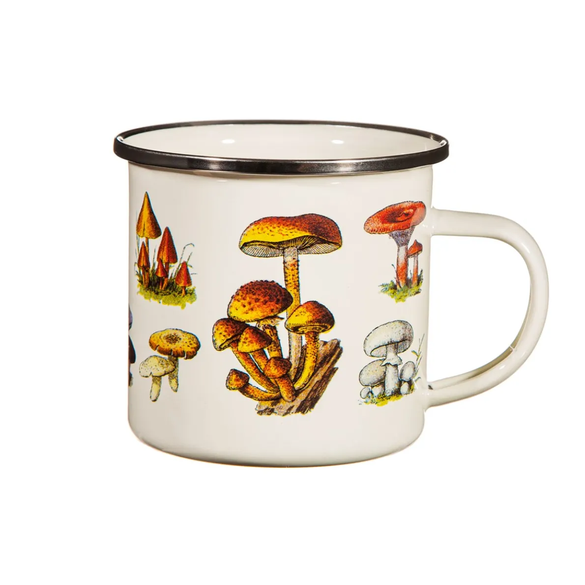 Vintage Mushroom Enamel Mug