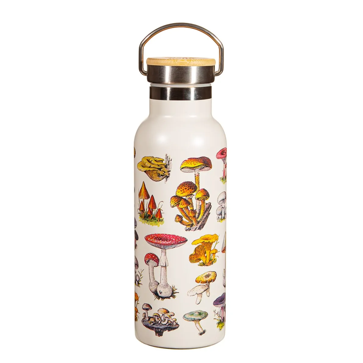Vintage Mushroom Metal Water Bottle