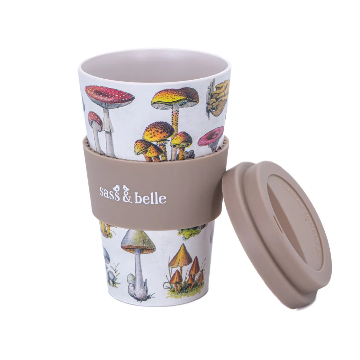 Vintage Mushroom Travel Coffee Cup