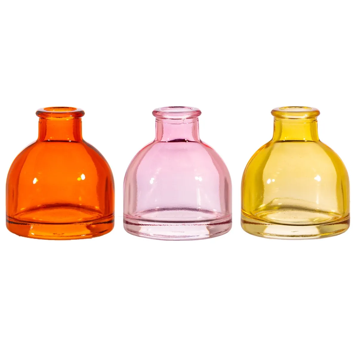 Warm Toned Mini Bud Vases - Set of 3