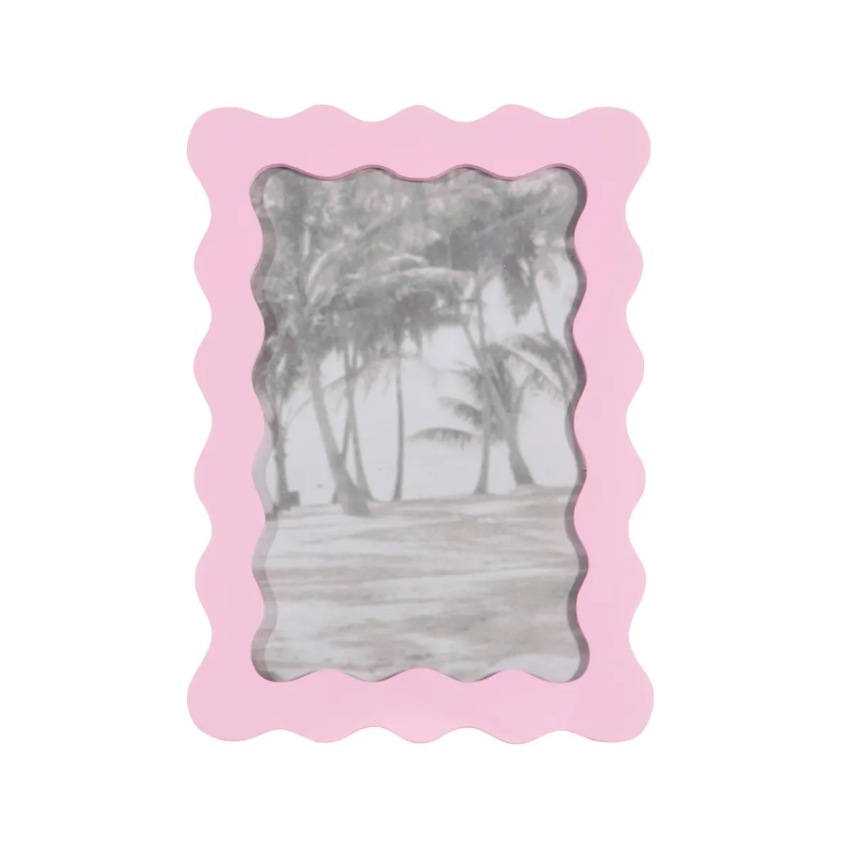 Wiggle Border Frame Pink