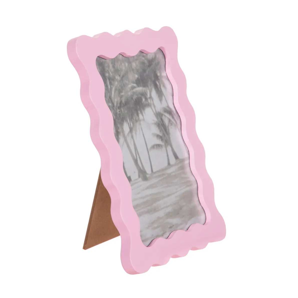Wiggle Border Frame Pink